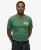 Superdry Mannen T-shirt met Geborduurd Vintagelogo en Relaxte Pasvorm Groen