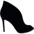 Gianvito Rossi Vamp Peep-Toe Enkellaarsjes in Nav Blue Velvet