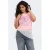 ONLY CARMAKOMA T-shirt lichtroze