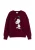 Chinti & Parker Trui ‘Dancing Snoopy’  bordeaux / zwart / wit