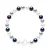 Armband Rij van Echte GeCultiveerde Zoetwaterparels Rond 6-7 mm