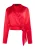 Faina Satijnen wikkelblouse Dames rood
