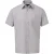 Premier Herenshirt met korte mouwen Popeline (Zilver)