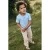 DAILY7 T-shirt Nappy Backprint Polo’s & T-shirts Jongens – Polo shirt – Lichtblauw –