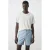 Mango Man linnen slim fit T-shirt – wit