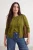 Trendyol Curve Dames Groen Effen Lang Regular fit Grote maten Vesten