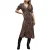 AllSaints Drea Anita Dress Natural Brown