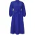 Marineblauwe, rechte maxi-jurken voor dames, casual/dagelijks, bescheiden model