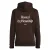 Pure Path regular fit hoodie met backprint – donkerbruin