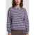 FLURESK gestreepte sweater met pailletten – paars