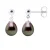Oorbellen Echte Cultuur Tahiti Parel Parel 8-9 mm