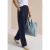 Broek met High Waist en rechte pijpen in een Loose Fit-pasvorm