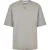Off White Katoenen uniseks T-shirt voor volwassenen (Grijs/Zwart)
