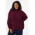 Zizzi Plus Size coltrui met wol – donkerrood