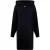 Diesel Dames Ilse Midi Hoodie Sweatdress (Zwart)