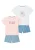 Petite Fleur Kids Nachtkledij  saffier / pastelroze / rood / wit