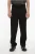 Losse neopreen broek met riemlussen in zwart