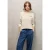 Street One Studio Dames Loose Fit Sweat met rugprint in Beige