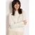 LOLALIZA gebreide trui ecru ajour