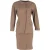 Max Mara blazer en rokpak met enkele rij knopen in bruine wol