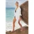 TRENDYOLMİLLA Dames Wit Gestreept Midi Lang Strandkleding Blousejurk Jurken