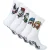 5-pack Heren Crew Sokken met Skull Patroon Zachte Ademend Casual Sokken