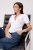 TRENDYOLMİLLA Dames Wit Effen Kort Regular fit Overhemden