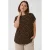 Kaffe Curve blousetop met stippen Plus Size – bruin