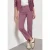 Street One Dames Jeans met High Waist en Straight Leg pijpen met strepen in Roze