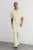 TRENDYOL MAN Heren Ecru Effen Kort Oversized Poloshirts