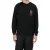 Hugo Heren Drop Shoulder Regular Sweatshirt met grafische print (Zwart)