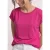 Shirt met boothals en decoratieve tape