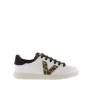 Dames sneakers met leerlook en dierenprint Victoria