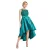Asymmetrische Jurk met Pailletten en Satijn Dames Goddiva Midi