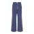 VILA wide leg high waist broek blauw