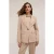 Motivi Single-breasted Linen-blend Blazer Beige