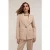 Motivi Single-breasted Linen-blend Blazer Beige