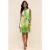 Jurk met aquarelrandprint