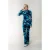 Colourful Rebel Tie Dye Mesh Extra Flare Pants Blue