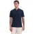 No Excess Polo short sleeve zip garment dyed night