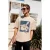 Oversized T-shirt met print en ronde hals