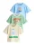 Next Shirt  lichtbeige / hemelsblauw / groen / wit