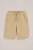 WE Fashion – Jongens regular fit sweatshort met print – Regular fit – Beige – Katoen –