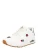SKECHERS Sneakers laag ‘UNO – CHAMPAGNE & ROSES’  goud / donkergroen / donkerrood / wit