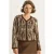 Zebra Print V-Hals Knopjes Cardigan