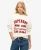Superdry Vrouwen Workwear Losse Trui met Borduursel en Ronde Hals Wit