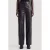 EDITED imitatieleren wide leg broek – zwart