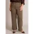 Yest Curve slim fit geruite broek Plus Size – bruin