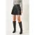 Faux leren geplooide minirok
