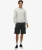 Cargo Short met Contrasterende Stiksels Relaxed Pasvorm Zwart